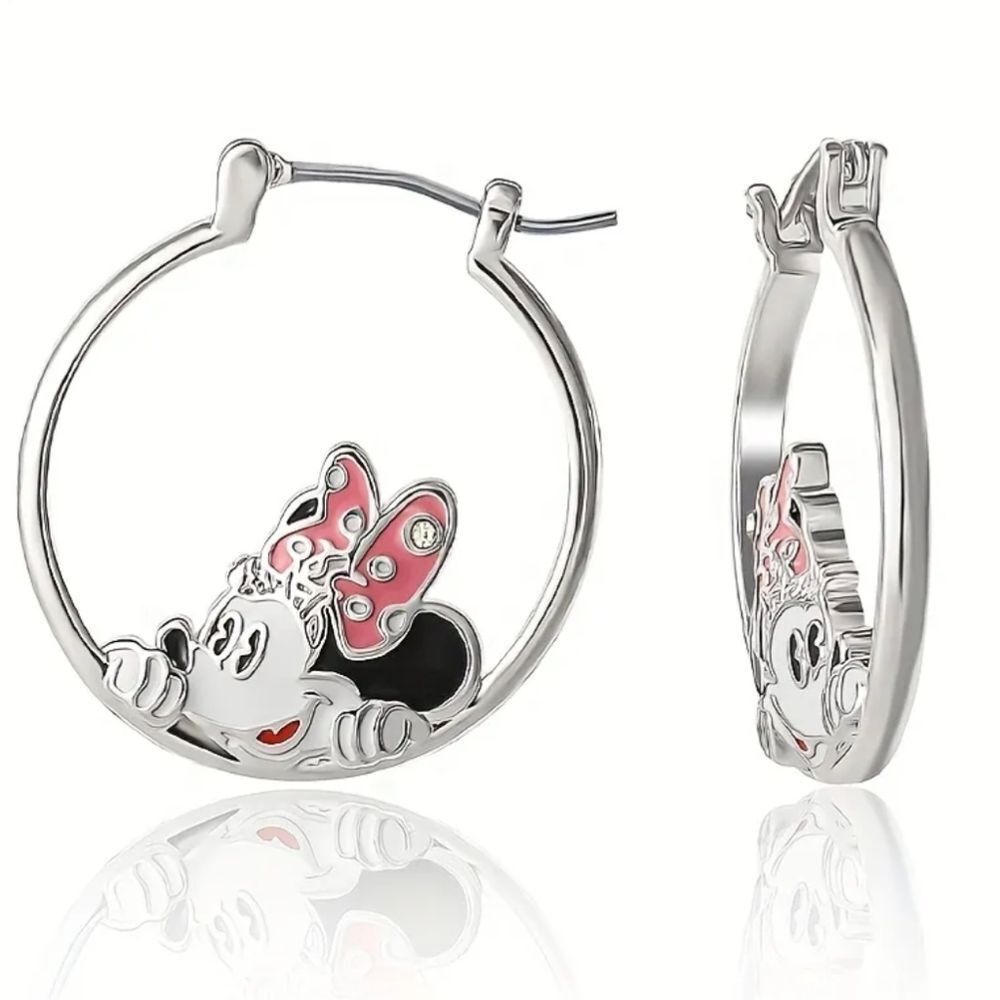 Minnie Mouse Hoop Earrings  🩷